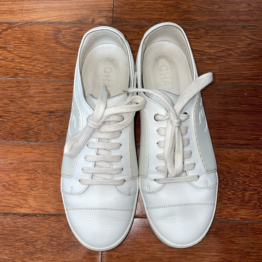 Authentic Chanel sneakers. Gently worn. Great condition. Size 37 (fits like a 7)